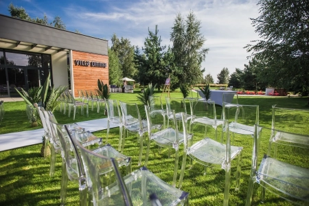 ślub w plenerze, ceremonia plenerowa — Villa Omnia — Sala weselna · Trębki Nowe