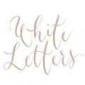 White letters