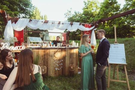 girlandy świetlne — Uno Momento - mobilny cocktail bar — Barman na wesele · Kraków