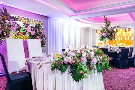 zastawa stołowa, świece — Hotel Lord — Sala weselna · Warszawa