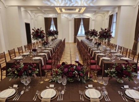 aranżacja stołu, zastawa stołowa — HM Gastro Sala Okolicznoścowa — Sala weselna · Poznań