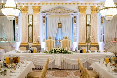 stół pary młodej — Hotel Książę Poniatowski — Sala weselna · Łazy