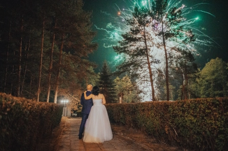 fajerwerki — Kinga Szymerowska - fotografia ślubna — Fotograf ślubny · Szczecin