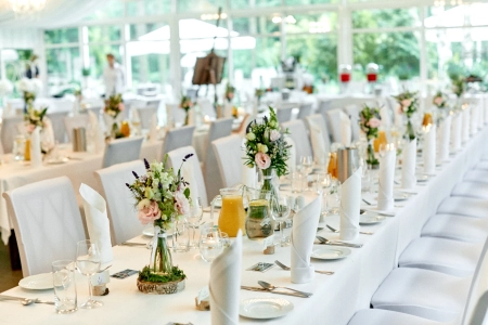 aranżacja stołu — Restauracja Krasnodwór — Sala weselna · Warszawa