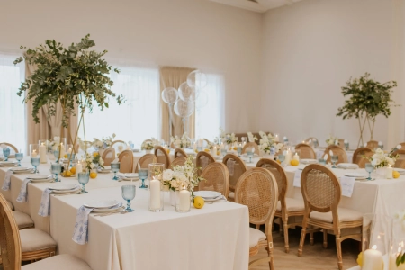 aranżacja stołu — Zameczek Emilianów — Sala weselna · Kalisz