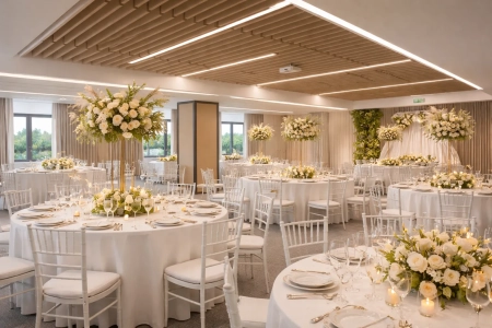 zastawa stołowa — Essense Baltic Resort & SPA — Sala weselna · Dziwnów