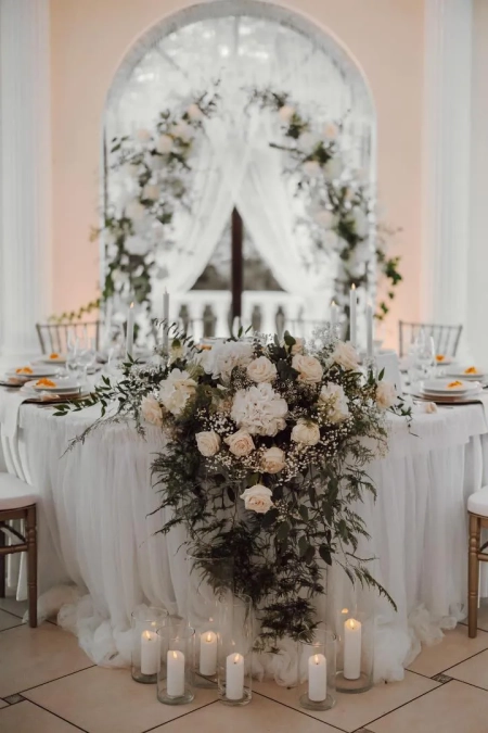 stół pary młodej — Restauracja-Hotel Korona — Sala weselna · Rybnik