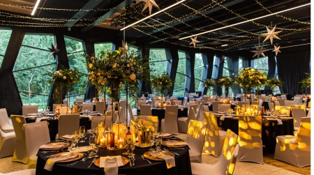 girlandy świetlne, świece — Radisson Blu Hotel Sopot — Sala weselna · Sopot