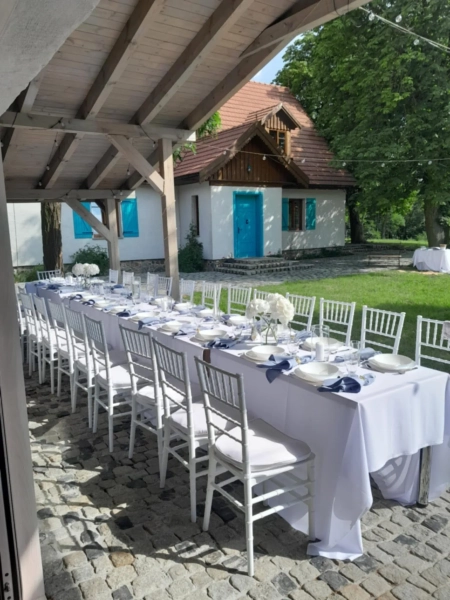 aranżacja stołu — Na Wiślanej Skarpie — Sala weselna · Toruń