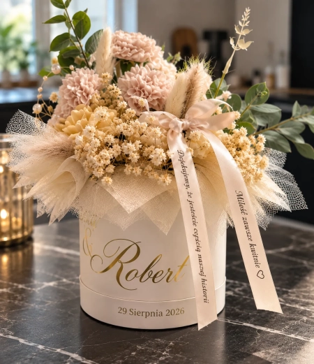 pudrowy róż — Belaya Handmade Gifts — Dekoracje ślubne · Kraków