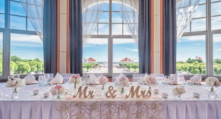 stół pary młodej — Sheraton Sopot Hotel — Sala weselna · Sopot