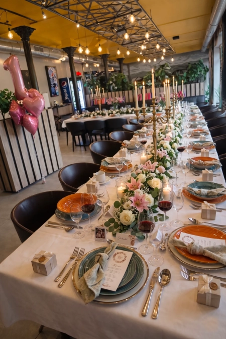zastawa stołowa — California Restaurant - Przyjęcia okolicznościowe — Sala weselna · Tarnowskie Góry