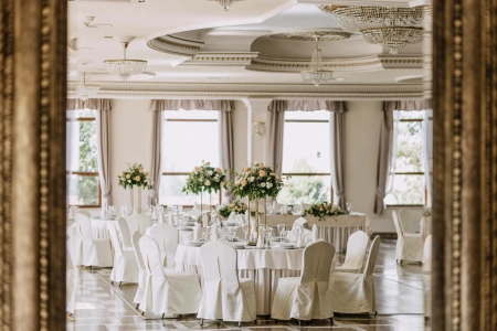 zastawa stołowa — Restauracja Dębowa — Sala weselna · Bielsko-Biała
