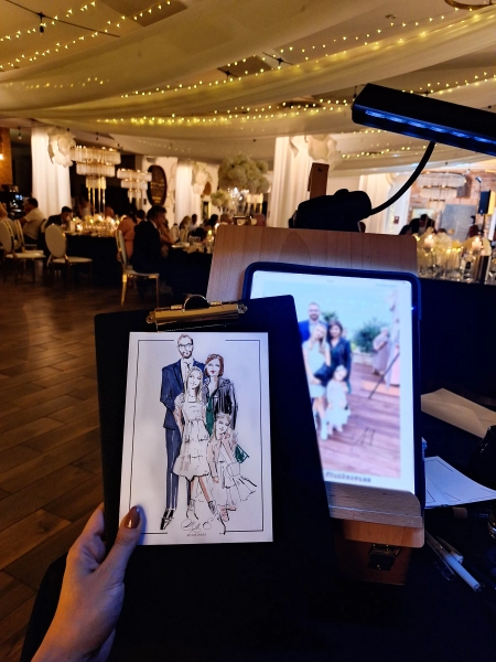 girlandy świetlne — Draw Me Tender | Live Art — Atrakcje na wesele · Józefosław