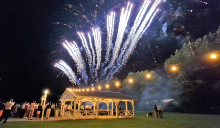fajerwerki, girlandy świetlne — Lila Park — Sala weselna · Szczecin